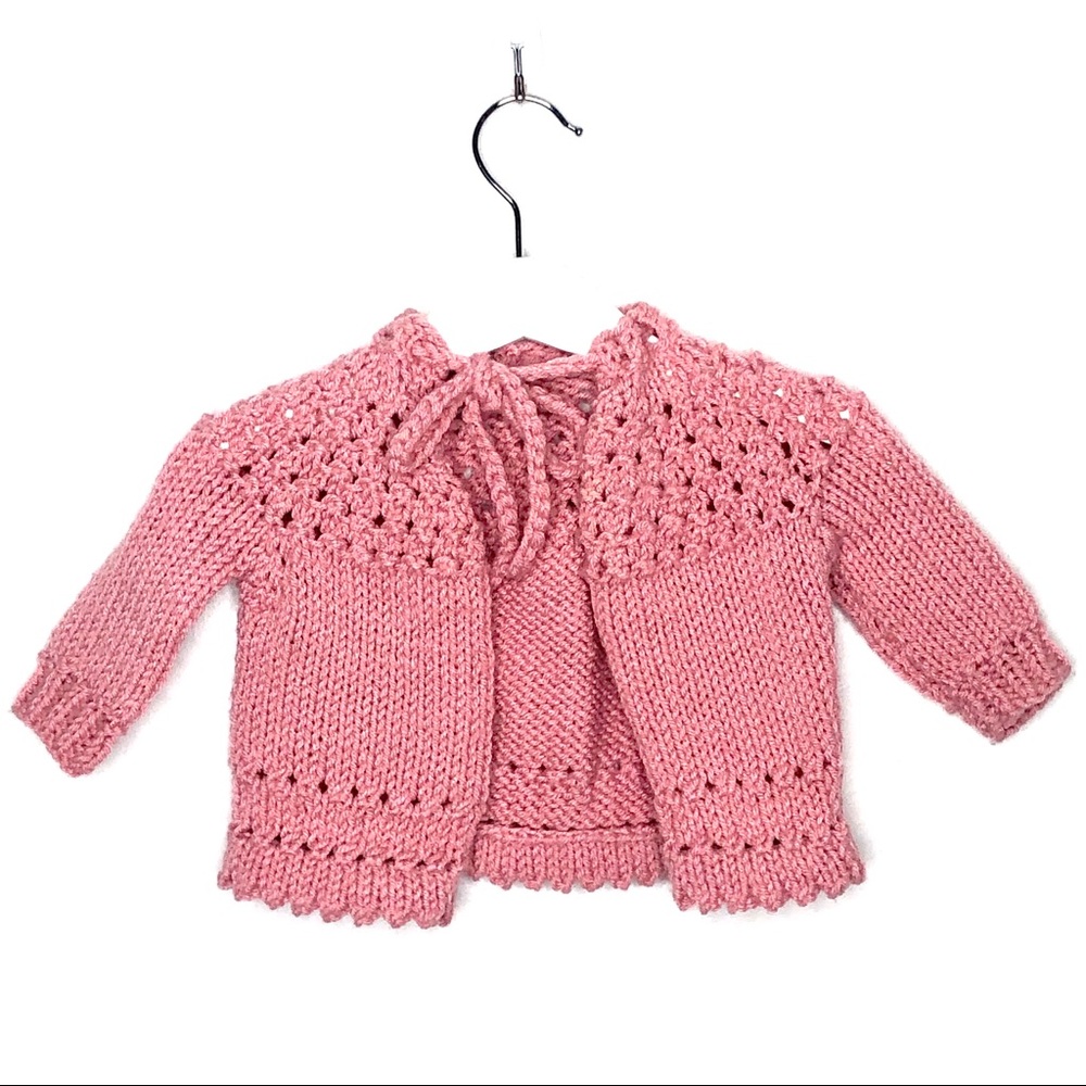 Hand Knitted Set: Sweater and Hat 0-6 months